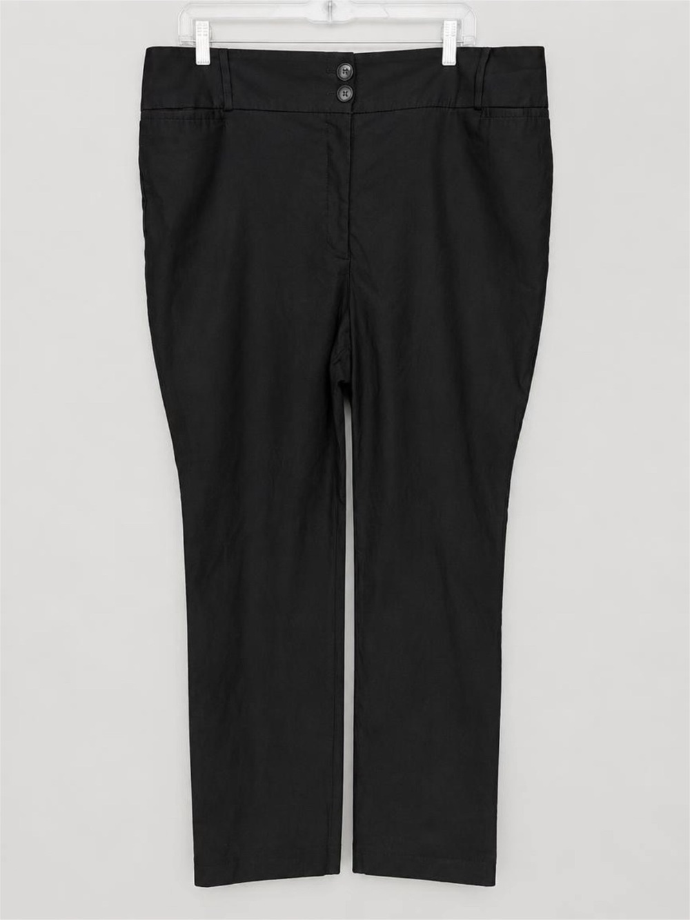 Lane Bryant Black Slim Straight Chinos - 22
